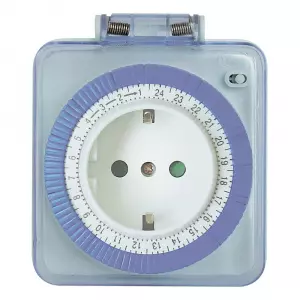 ЭЛМАКС - Розетка с таймером (суточная) в защитном корпусе IP 44 3500W/16A 230V, TM31 элмакс, электротехника, кабель, светотехника, elmax.pro