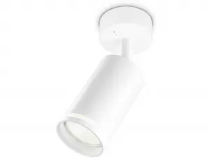 ЭЛМАКС - Накладной спот с выключателем TA120 WH белый GU10 max 12W D70*164*D55 элмакс, электротехника, кабель, светотехника, elmax.pro