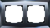 ЭЛМАКС - WL08-Frame-02/Рамка на 2 поста (черный) элмакс, электротехника, кабель, светотехника, elmax.pro