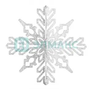 ЭЛМАКС - Елочная фигура "Снежинка ажурная 3D", 46 см, цвет белый элмакс, электротехника, кабель, светотехника, elmax.pro