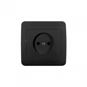Розетка одинарная CLASSICO черная 2022B IN HOME