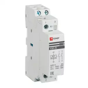 ЭЛМАКС - Контактор модульный КМ 25А 2NО (1 мод.) EKF элмакс, электротехника, кабель, светотехника, elmax.pro