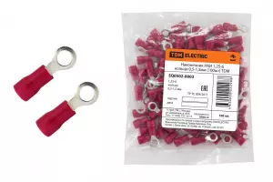 ЭЛМАКС - Наконечник НКИ 1,25-6 кольцо 0,5-1,5мм (100шт) TDM элмакс, электротехника, кабель, светотехника, elmax.pro