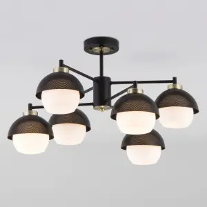 ЭЛМАКС - Потолочная люстра в стиле лофт 70106/6 черный элмакс, электротехника, кабель, светотехника, elmax.pro