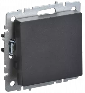 ЭЛМАКС - BRITE Выключ. 1-кл. прох. 10А ВС10-1-6-БрЧ черн. IEK элмакс, электротехника, кабель, светотехника, elmax.pro