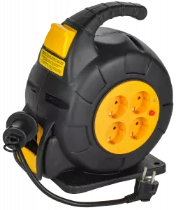 ЭЛМАКС - Катушка 4 места УК10 2P+PE/10м 3х1,5мм2 автосмотка IEK TWIST элмакс, электротехника, кабель, светотехника, elmax.pro