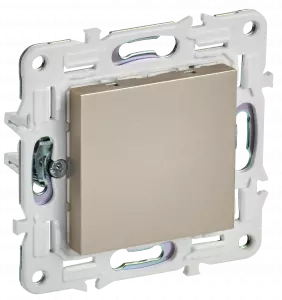 ЭЛМАКС - SKANDY Заглушка с суппортом SK-C01Sh шамп. IEK элмакс, электротехника, кабель, светотехника, elmax.pro