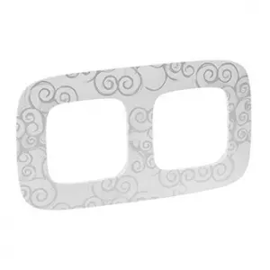 ЭЛМАКС - Valena ALLURE.Рамка "Нарцисс хром".2-постовая универсальная элмакс, электротехника, кабель, светотехника, elmax.pro