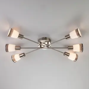 ЭЛМАКС - Потолочный светильник 30132/6 сатин-никель элмакс, электротехника, кабель, светотехника, elmax.pro