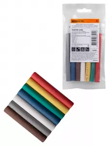 ЭЛМАКС - Набор трубок термоусаживаемых, клеевых ТТкНГ(3:1) "Полицвет 7,9/2,65 TDM" элмакс, электротехника, кабель, светотехника, elmax.pro