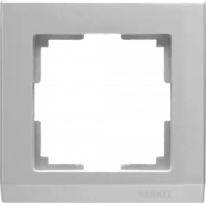 WL04-Frame-01 /Рамка на 1 пост (серебряный)