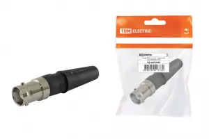 ЭЛМАКС - Гнездо BNC под винт с колпачком, инд. упаковка TDM элмакс, электротехника, кабель, светотехника, elmax.pro