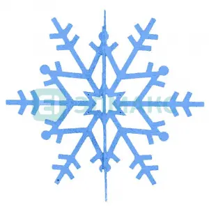 ЭЛМАКС - Елочная фигура "Снежинка резная 3D", 31 см, цвет синий элмакс, электротехника, кабель, светотехника, elmax.pro