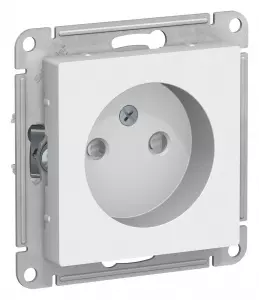 ЭЛМАКС - ATLASDESIGN РОЗЕТКА без заземления со шторками, 16А, механизм, ЛОТОС элмакс, электротехника, кабель, светотехника, elmax.pro