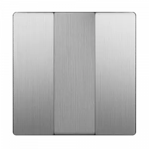 ЭЛМАКС - WL09-SW-3G-CP/ Набор клавиш для выключателя трехклавишного (cеребряный рифленый) элмакс, электротехника, кабель, светотехника, elmax.pro