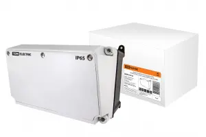 Корпус распределительного устройства КРУ, (190х265х170 мм), с устан. панелью (235х125 мм), IP65, TDM