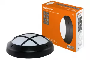 ЭЛМАКС - Светильник ФБУ 05-2х20-014 "Бриз 2" черный с решеткой IP64 TDM элмакс, электротехника, кабель, светотехника, elmax.pro