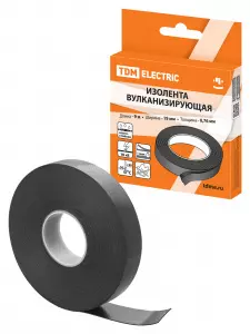 ЭЛМАКС - Изолента вулканизирующая 19 мм 9 метров (до 10 кВ) TDM элмакс, электротехника, кабель, светотехника, elmax.pro