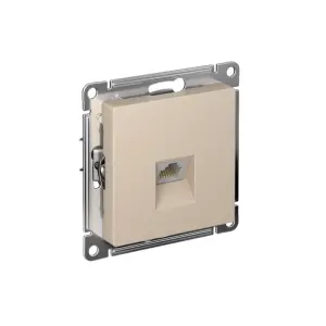 ЭЛМАКС - ATLASDESIGN РОЗЕТКА компьютерная RJ45, кат. 6A, механизм, ПЕСОЧНЫЙ элмакс, электротехника, кабель, светотехника, elmax.pro