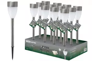 ЭЛМАКС - Светильник СС-298 на солнечных батареях, сталь, 5,5х37cм, ДБ, TDM элмакс, электротехника, кабель, светотехника, elmax.pro