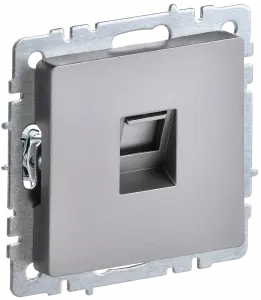 ЭЛМАКС - BRITE Роз. комп. RJ45 кат.6 РК11-БрС сталь IEK элмакс, электротехника, кабель, светотехника, elmax.pro