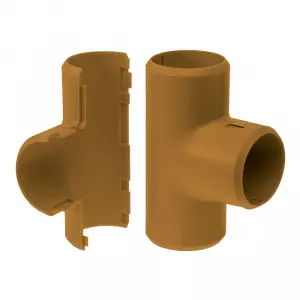 Тройник разборный бук d32 мм (1шт/200шт уп/кор) Промрукав Тройник разборный бук d32 мм (1шт/200шт уп/кор) Промрукав