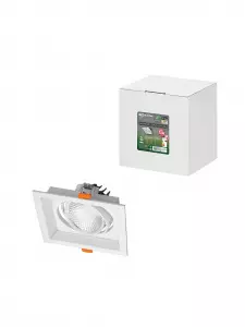 ЭЛМАКС - Светильник встраиваемый карданный "Фокус-1" LED CSL-01-1x11-WW 11 Вт, 35°, 3000 К, 80 Ra, IP20, TDM элмакс, электротехника, кабель, светотехника, elmax.pro