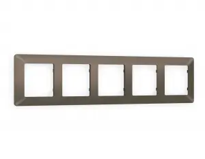 ЭЛМАКС - Рамка ALFA Line (Темная бронза матовый) 5-ая AF110635 элмакс, электротехника, кабель, светотехника, elmax.pro