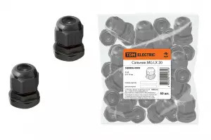 ЭЛМАКС - Сальник MG LX 20 диаметр проводника 9-14мм IP68 TDM элмакс, электротехника, кабель, светотехника, elmax.pro