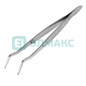 ЭЛМАКС - Пинцет изогнутый, узкий, фиксатор, рифленый 160 мм REXANT элмакс, электротехника, кабель, светотехника, elmax.pro