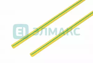 ЭЛМАКС - 6. 0 / 3. 0 мм 1м термоусадка желто-зеленая REXANT элмакс, электротехника, кабель, светотехника, elmax.pro