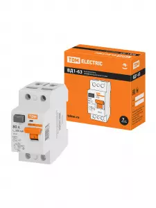 УЗО ВД1-63 2Р 80А 500мА TDM