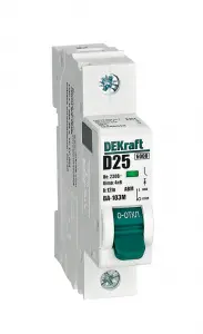 Авт. выкл. без теплозащиты 1P 25А х-ка D 6кА ВА-103M