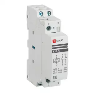 ЭЛМАКС - Контактор модульный КМ 25А NО+NC (1 мод.) EKF элмакс, электротехника, кабель, светотехника, elmax.pro