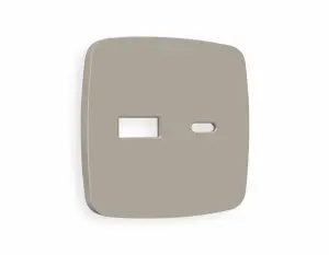 ЭЛМАКС - Лицевая панель OMEGA (Серо-бежевый матовый) для розетки 2USB тип A+C QUANT OP3710 элмакс, электротехника, кабель, светотехника, elmax.pro