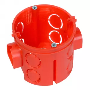 ЭЛМАКС - Коробка установочная углубленная 80-0510С безгалогенная (HF) 68х62 с саморезами (140шт/кор) Промрука элмакс, электротехника, кабель, светотехника, elmax.pro