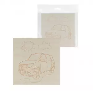 ЭЛМАКС - Доска для выжигания, Автомобиль, 150х150 мм, 1 шт., пакет, TDM элмакс, электротехника, кабель, светотехника, elmax.pro