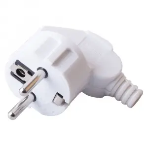 ЭЛМАКС - Вилка угловая с/з, PPG16-41-202, белый элмакс, электротехника, кабель, светотехника, elmax.pro