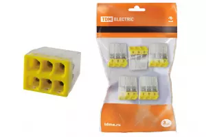 ЭЛМАКС - Строительно-монтажная клемма КБМ-2273-246 (2,5мм2) с пастой (5 шт/упак) TDM элмакс, электротехника, кабель, светотехника, elmax.pro