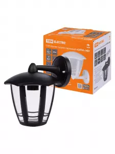 ЭЛМАКС - Светильник садово-парковый "СИТИ" НБУ 07-60-004 У1 6-ти гранник настенный вниз черный TDM элмакс, электротехника, кабель, светотехника, elmax.pro