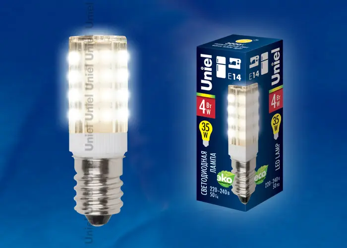 ЭЛМАКС - Лампа светодиодная LED-Y16-4W/WW/E14/CL PLZ04WH 3000К для холодильников и швейных машин элмакс, электротехника, кабель, светотехника, elmax.pro