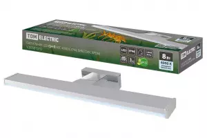 ЭЛМАКС - Светильник LED CH-П 8Вт, 4000 К, IP44, Брассия, хром TDM элмакс, электротехника, кабель, светотехника, elmax.pro