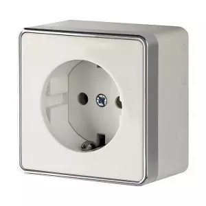 ЭЛМАКС - W5071003/ Розетка с заземлением Gallant (слоновая кость) элмакс, электротехника, кабель, светотехника, elmax.pro