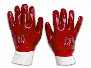 Перчатки нитриловые МБС (маслобензостойкие) Гранат (манжет)