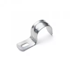 ЭЛМАКС - Cкоба однолапковая из оцинкованной стали СМО 25–26 (Fortisflex) элмакс, электротехника, кабель, светотехника, elmax.pro