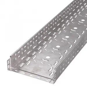 Лоток перфорированный Стандарт HDZ 300х80х3000 (0,8 мм) (6 м/уп) Промрукав