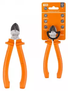 ЭЛМАКС - Бокорезы (кусачки), с пластиковыми рукоятками, углеродистая сталь, 160 мм, серия "Гранит" TDM элмакс, электротехника, кабель, светотехника, elmax.pro