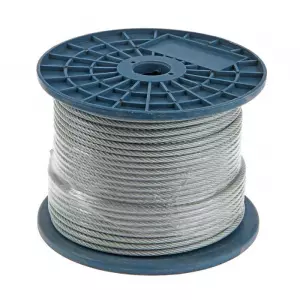 Трос стальной в изоляции ПВХ D5/6 мм Трос стальной в изоляции ПВХ D5/6 мм