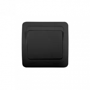 Выключатель одноклавишный CLASSICO черный 2021B IN HOME