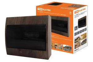 ЭЛМАКС - Бокс ЩРН-П-10 модулей навесной пластик IP40 "Эко" (бук) TDM элмакс, электротехника, кабель, светотехника, elmax.pro